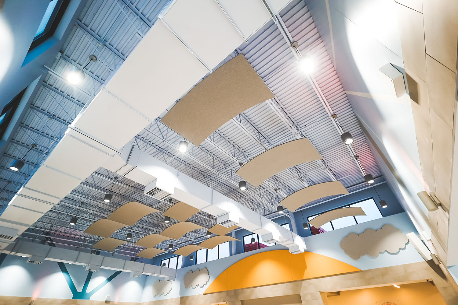 Denman Elementary School ceiling