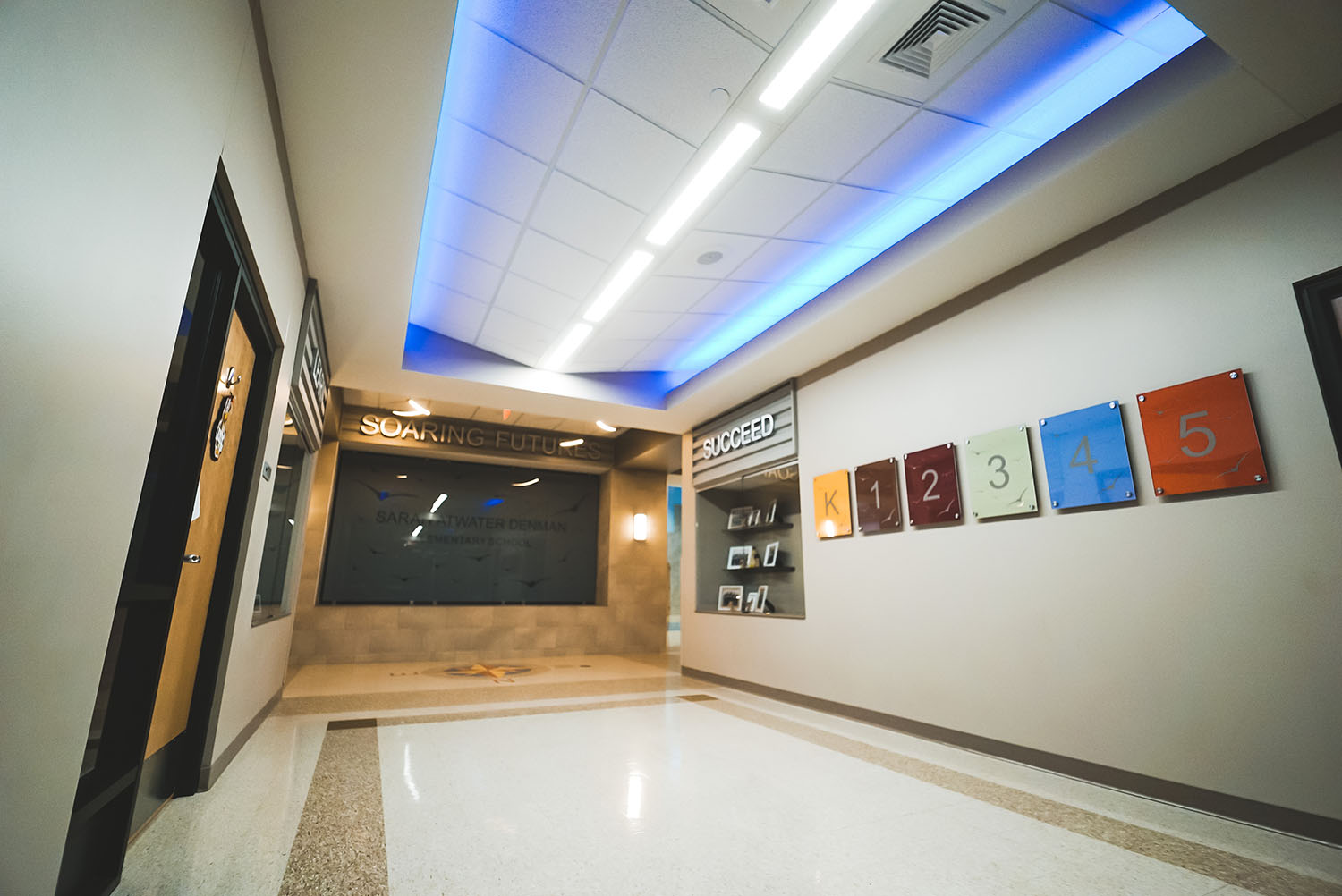 Denman Elementary School hallway