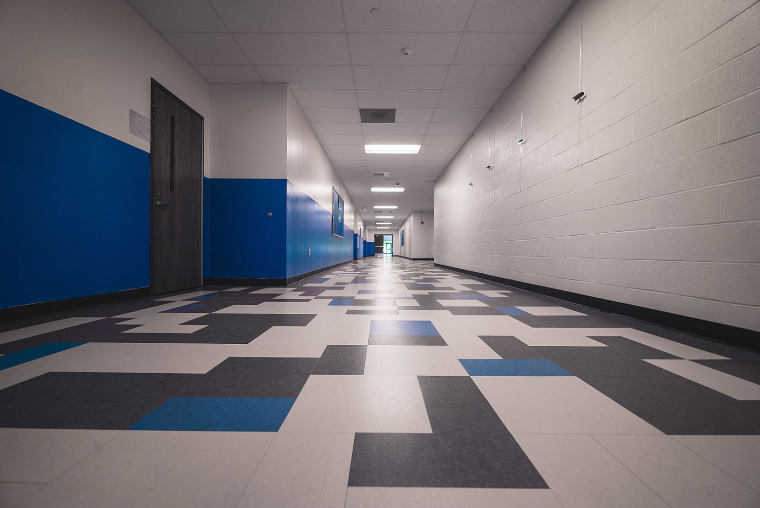 Quincy High School hallway