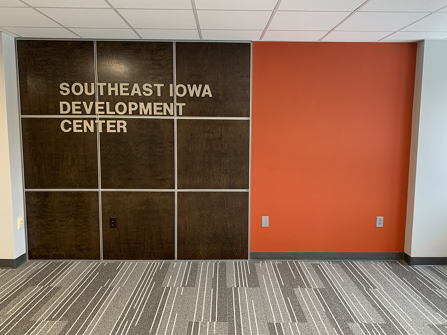 Southeast Iowa Development Center colored wall
